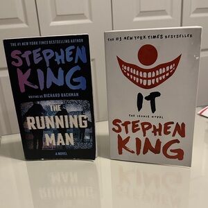 Stephen King Books (2) - The Running Man & IT